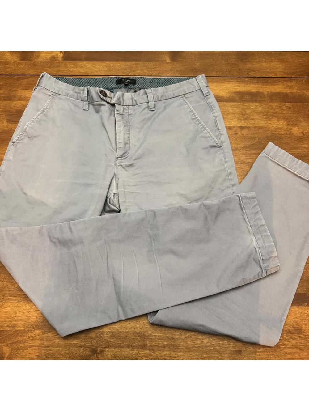 Ted Baker Chinos, Mens Lavender Colour, Size 34 x 32